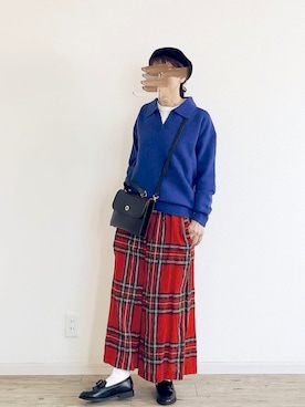 「ichi（イチ）のアイテム（パンツ）」を使った、harmaacoさん（レディース・158cm）の秋コーディネート