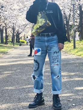 「Original.（オリジナル）のアイテム（パンツ）」を使った、アラヤ　ジュンさん（メンズ・168cm）の秋コーディネート