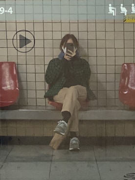 「RRL（ダブル アール エル）のアイテム（その他アウター）」を使った、seockbongaさん（レディース・153cm）の秋コーディネート
