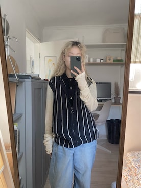 「LANVIN（ランバン）のアイテム（ジャケット/アウター）」を使った、seockbongaさん（レディース・153cm）の秋コーディネート