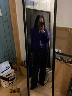 「POLO RALPH LAUREN（ポロ ラルフ ローレン）のアイテム（その他アウター）」を使った、seockbongaさん（レディース・153cm）の冬コーディネート