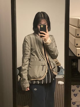 「UNDERCOVER（アンダーカバー）のアイテム（その他アウター）」を使った、seockbongaさん（レディース・153cm）の春コーディネート