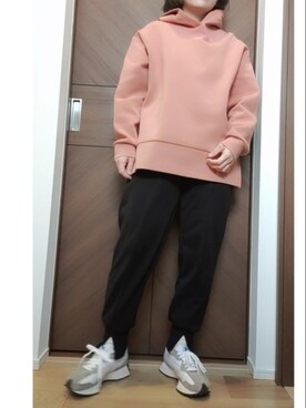 「MEDE19F（メデジュウキュウ）のアイテム（スウェットパンツ）」を使った、rasp16erryさん（レディース・152cm）の冬コーディネート