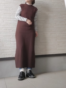 「FORK&SPOON（フォークアンドスプーン）のアイテム（ジャケット/アウター）」を使った、rasp16erryさん（レディース・152cm）の冬コーディネート