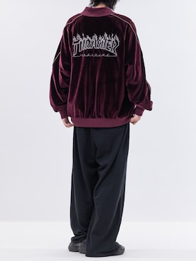 「アイテム（スカジャン）」を使った、ますさん（メンズ・177cm）の秋コーディネート