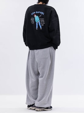 「アイテム（スウェット）」を使った、ますさん（メンズ・177cm）の冬コーディネート