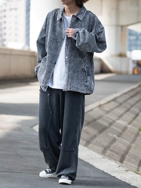 「PRO CLUB （プロクラブ）のアイテム（トップス）」を使った、ますさん（メンズ・177cm）の夏コーディネート