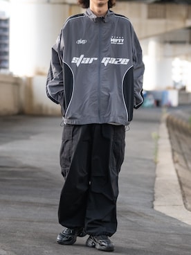 「GU（ジーユー）のアイテム（パンツ）」を使った、ますさん（メンズ・177cm）の秋コーディネート