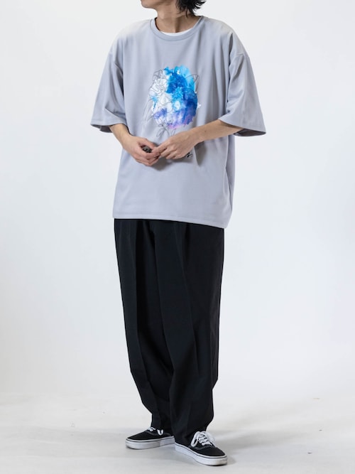 JOHN'S CLOSET tシャツ 「13」ムーン/フラワーグラフィック