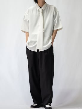 「Naive magic（ナイーブマジック）のアイテム（トップス）」を使った、ますさん（メンズ・177cm）の夏コーディネート