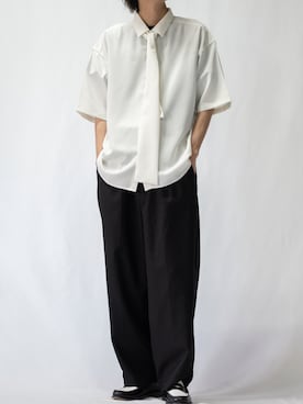 ますさんの（Yohji Yamamoto POUR HOMME | ヨウジヤマモトプールオム）を使ったコーディネート