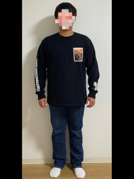 「アイテム（デニムパンツ、その他）」を使った、yuki0225tnkさん（メンズ・170cm）の秋コーディネート