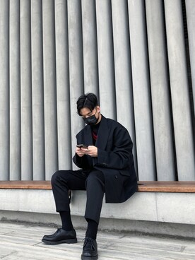 「menswear」｜「アイテム（その他シューズ）」を使った、Ethan Kwongさん（メンズ・173cm）の春コーディネート