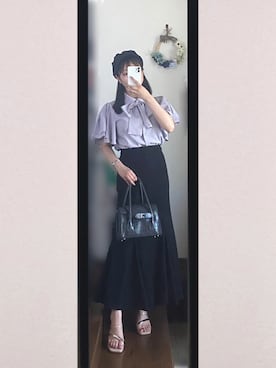 「Honeys（ハニーズ）のアイテム（キャスケット）」を使った、まろじさん（レディース・155cm）の夏コーディネート