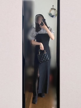 「GRL（グレイル）のアイテム（バッグ、ブラック系）」を使った、まろじさん（レディース・154cm）の秋コーディネート