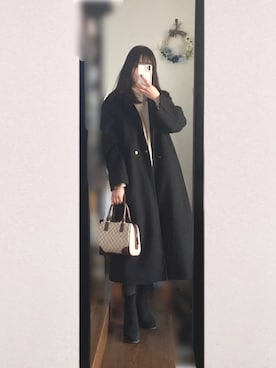 まろじさん（レディース・154cm）の冬コーディネート