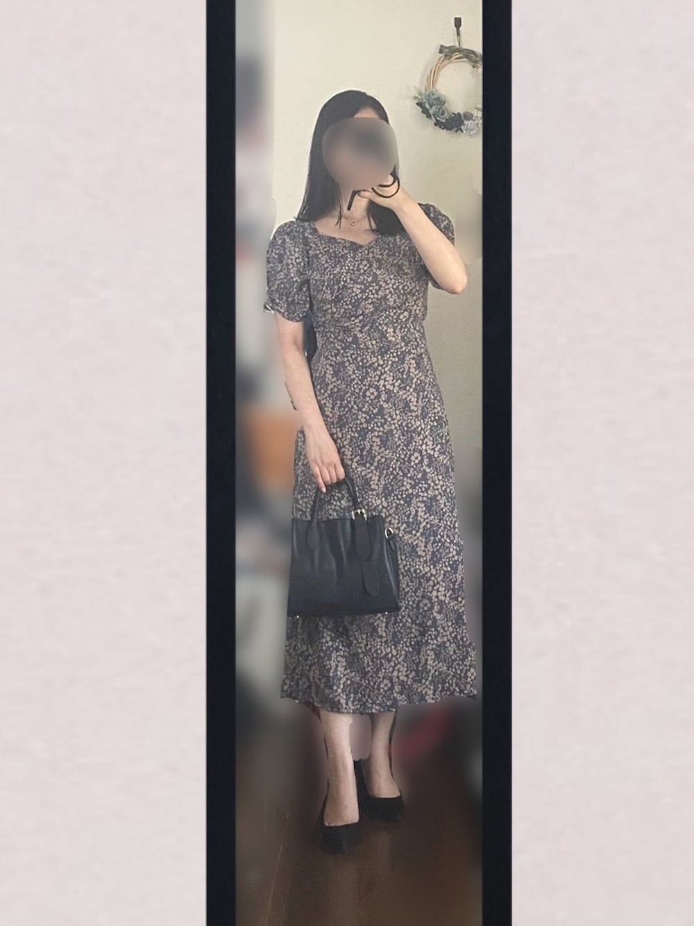 ワンピース カシュクール フィット 花柄 グラフィック スリット GRL - 美品GRL 花柄カシュクールサイドスリットワンピースの通販
