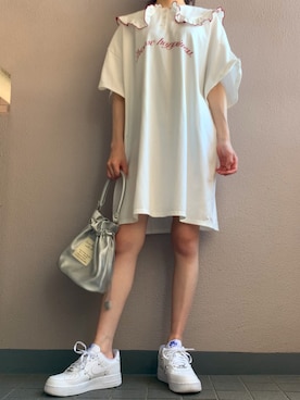 「GRL（グレイル）のアイテム（チュニック）」を使った、himmelさん（レディース・150cm）の夏コーディネート