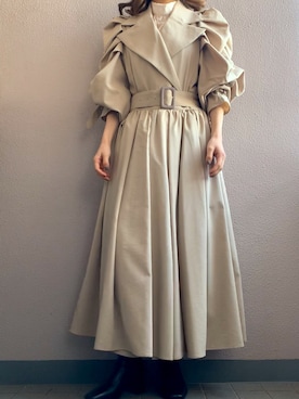 「LA BELLE ETUDE（ラベルエチュード）のアイテム（トレンチコート）」を使った、himmelさん（レディース・150cm）の春コーディネート