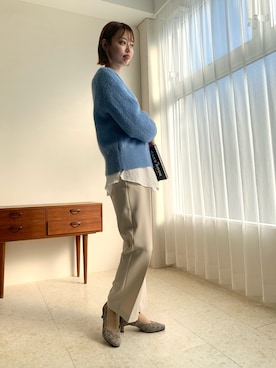 「重ね着ベストシーズン」｜「アイテム（パンプス）」を使った、himiko_officialさん（レディース・165cm）の秋コーディネート
