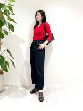 「HIMIKO（ヒミコ）のアイテム（ローファー）」を使った、himiko_officialさん（レディース・166cm）の秋コーディネート