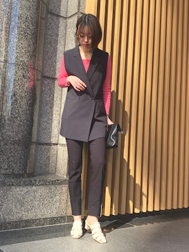 「Ameri（アメリ）のアイテム」を使った、himiko_officialさん（レディース・162cm）の春コーディネート