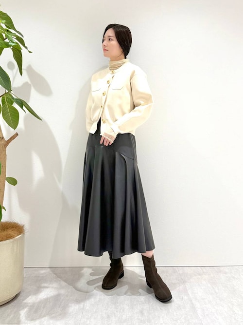 【HIMIKO】ラウンドトゥストレッチブーツ/651422