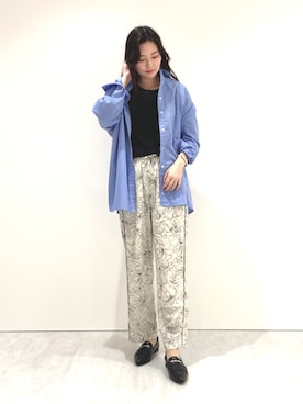 「HIMIKO（ヒミコ）のアイテム（ローファー）」を使った、himiko_officialさん（レディース・165cm）の春コーディネート