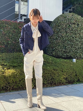 himiko_officialさん（レディース・162cm）の冬コーディネート