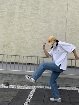 「アイテム（スリッポン）」を使った、ゆづさん（レディース・166cm・10代）の秋コーディネート