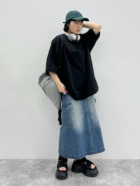 「PBLIM（ページボーイリム）のアイテム（バックパック/リュック）」を使った、Naoさん（レディース・159cm）の春コーディネート