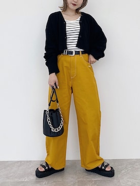 「PBLIM（ページボーイリム）のPAGEBOYLIM/カツラギスケーターパンツ（その他パンツ）」を使った、Naoさん（レディース・158cm）の春コーディネート