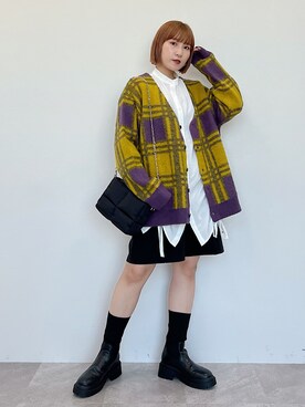 「メンズライクコーデ」｜「アイテム（ブーツ）」を使った、Naoさん（レディース・159cm）の秋コーディネート