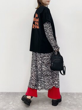 「PBLIM（ページボーイリム）のアイテム（ワンピース/ドレス）」を使った、Naoさん（レディース・158cm）の春コーディネート