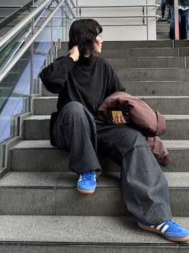 「アイテム（スウェット）」を使った、Naoさん（レディース・159cm・20代）の秋コーディネート