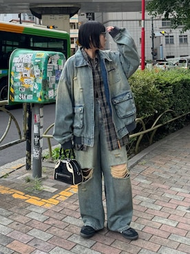 「アイテム（ブルゾン）」を使った、Naoさん（レディース・159cm・20代）の夏コーディネート