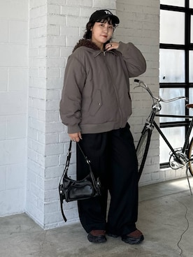 「アイテム（ブルゾン）」を使った、Naoさん（レディース・159cm・30代）の秋コーディネート