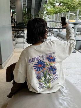 「アイテム（スウェット）」を使った、Naoさん（レディース・159cm・20代）の秋コーディネート