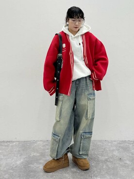 「アイテム（スウェット）」を使った、Naoさん（レディース・159cm・30代）の秋コーディネート