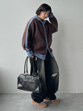 「アイテム（ボストンバッグ）」を使った、Naoさん（レディース・159cm・30代）の夏コーディネート