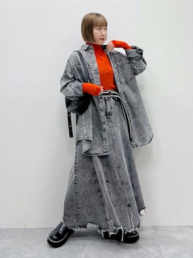 「モードストリート」｜「アイテム（ワンピース/ドレス）」を使った、Naoさん（レディース・159cm）の春コーディネート