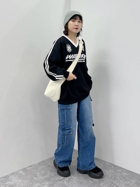 「アイテム（その他トップス）」を使った、Naoさん（レディース・159cm・20代）の秋コーディネート