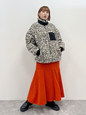 「フユコーデ」｜「アイテム（ブーツ）」を使った、Naoさん（レディース・159cm）の秋コーディネート