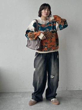 「アイテム（ニット/セーター）」を使った、Naoさん（レディース・159cm・30代）の夏コーディネート