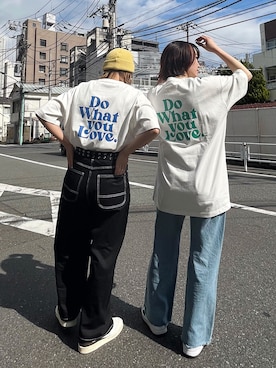 「PBLIM（ページボーイリム）のPAGEBOYLIM/カツラギスケーターパンツ（その他パンツ）」を使った、Naoさん（レディース・158cm）の春コーディネート