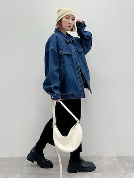 「PBLIM（ページボーイリム）のアイテム（ワンピース/ドレス）」を使った、Naoさん（レディース・159cm）の冬コーディネート