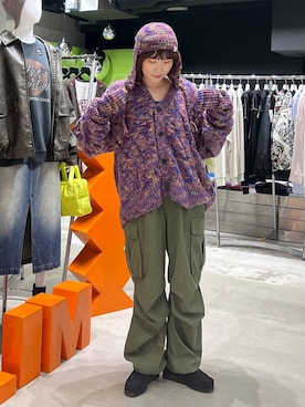 「アイテム（アームカバー）」を使った、Naoさん（レディース・159cm）の秋コーディネート
