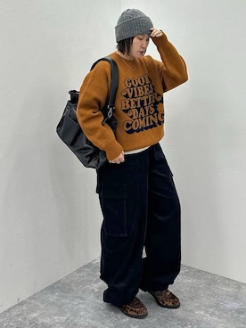 「アイテム（ニット/セーター）」を使った、Naoさん（レディース・159cm・30代）の秋コーディネート
