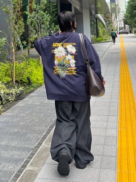 「アイテム（スウェット）」を使った、Naoさん（レディース・159cm・20代）の夏コーディネート