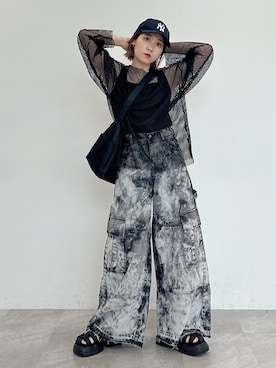 「アイテム（その他トップス）」を使った、Naoさん（レディース・159cm・20代）の夏コーディネート